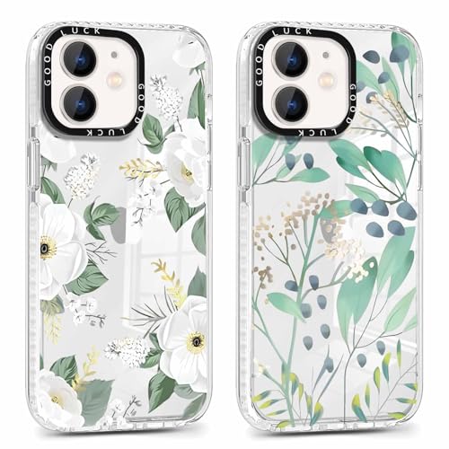 Coalbooliy 2 Stück HandyHülle für Apple iPhone 11 Hülle 6,1", Transparent Hülle mit Aesthetic Blume Muster Ultra Dünn Klar Silikon Case Weich TPU Stoßfeste Schutzhülle für Mädchen Cover, 12 Coalbooliy 2 Stück HandyHülle für Apple iPhone 11 Hülle 6,1", Transparent Hülle mit Aesthetic Blume Muster Ultra Dünn Klar Silikon Case Weich TPU Stoßfeste Schutzhülle für Mädchen Cover, 12 von Coalbooliy