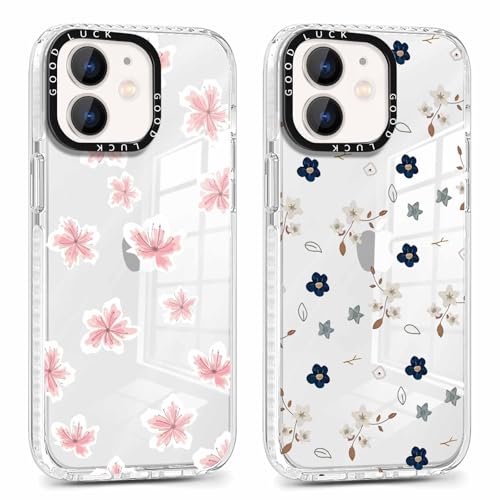 Coalbooliy 2 Stück HandyHülle für Apple iPhone 11 Hülle 6,1", Transparent Hülle mit Aesthetic Blume Muster Ultra Dünn Klar Silikon Case Weich TPU Stoßfeste Schutzhülle für Mädchen Cover, 15 Coalbooliy 2 Stück HandyHülle für Apple iPhone 11 Hülle 6,1", Transparent Hülle mit Aesthetic Blume Muster Ultra Dünn Klar Silikon Case Weich TPU Stoßfeste Schutzhülle für Mädchen Cover, 15 von Coalbooliy