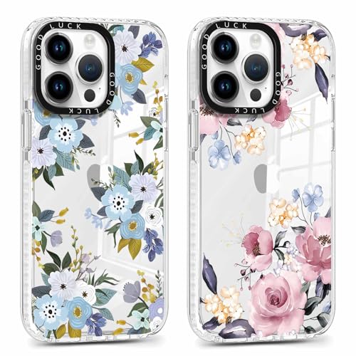 Coalbooliy 2 Stück HandyHülle für Apple iPhone 15 Pro Hülle 6,1", Transparent Hülle mit Aesthetic Blume Muster Ultra Dünn Klar Silikon Case Weich TPU Stoßfeste Schutzhülle für Mädchen Cover, 16 Coalbooliy 2 Stück HandyHülle für Apple iPhone 15 Pro Hülle 6,1", Transparent Hülle mit Aesthetic Blume Muster Ultra Dünn Klar Silikon Case Weich TPU Stoßfeste Schutzhülle für Mädchen Cover, 16 von Coalbooliy
