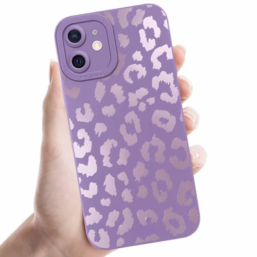 Coalbooliy Handyhülle für iPhone 12 mini hülle 5,4'', Aesthetic Leopard Leoparden Muster Design Violett Weiche TPU Silikon Stoßfest Kameraschutz Schutzhülle Bumper Ultra Dünn Mädchen Case, 07 Coalbooliy Handyhülle für iPhone 12 mini hülle 5,4'', Aesthetic Leopard Leoparden Muster Design Violett Weiche TPU Silikon Stoßfest Kameraschutz Schutzhülle Bumper Ultra Dünn Mädchen Case, 07 von Coalbooliy