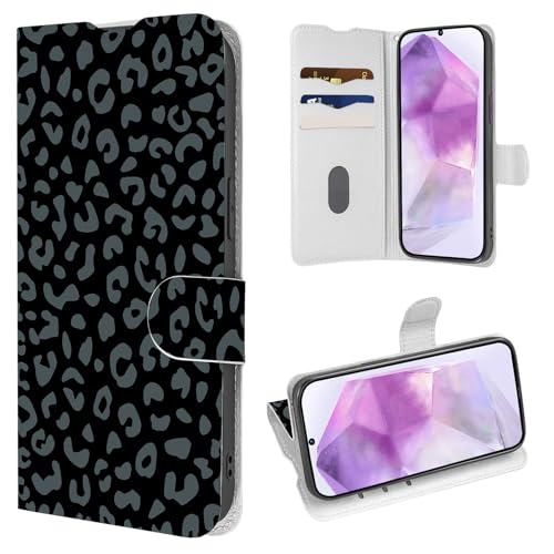 Coalbooliy Hülle für Samsung Galaxy A55 5G 6,5", Handyhülle mit Grau Leoparde Muster Leder Klapphülle Kartenfach Wallet Schutzhülle Standfunktion Stoßfeste Case für Mädchen Cover, 03 Coalbooliy Hülle für Samsung Galaxy A55 5G 6,5", Handyhülle mit Grau Leoparde Muster Leder Klapphülle Kartenfach Wallet Schutzhülle Standfunktion Stoßfeste Case für Mädchen Cover, 03 von Coalbooliy