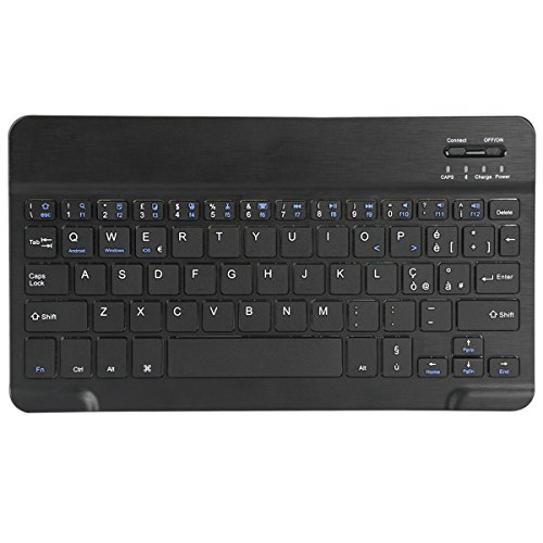 CoastaCloud Italienisches Layout Tastatur Bluetooth Kabellos Wireless Keyboard für System iOS iPad 2/3/4 iPad Mini 1/2/3/4 iPad Air 1/2 iPad Pro iPhone Ultradünn mit USB Kabel von CoastaCloud?