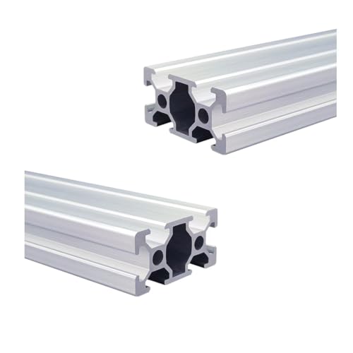 Coavoo AluProfil 2040 Alu Profil 1500mm T Typ Silberfarbig Aluminium Profile 20x40 Europäischer Standard Eloxierte Linearschiene Extrusion 2 Stück, für DIY 3D Drucker und CNC von Coavoo