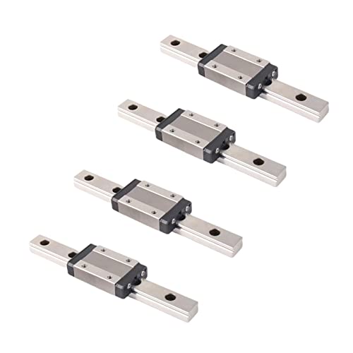 Coavoo MGN12H Mini Lineare Lagerschlitten Schienenführung 100mm 4 Stück mit 4 Stück MGN12H Typ H Block für DIY 3D Drucker und CNC Maschine XYZ von Coavoo