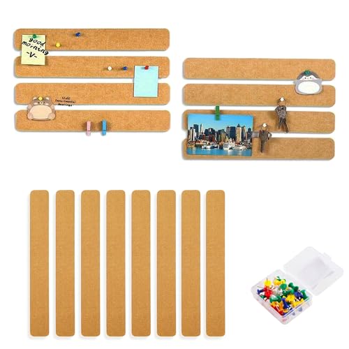 Cobenga 16 Stück Korkstreifen, 11,8 x 2 Zoll selbstklebende kleine Korktafel mit 50 Pinnnadeln, Pinnwand selbstklebende Korktafel mit 35 Pinnnadeln zum Aufkleben von Notizen, Fotos, Zeitplänen Cobenga 16 Stück Korkstreifen, 11,8 x 2 Zoll selbstklebende kleine Korktafel mit 50 Pinnnadeln, Pinnwand selbstklebende Korktafel mit 35 Pinnnadeln zum Aufkleben von Notizen, Fotos, Zeitplänen von Cobenga