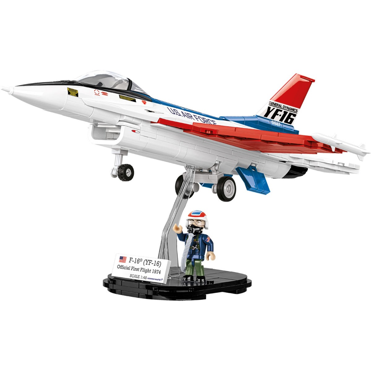 F-16 (YF-16) First Flight 1974, Konstruktionsspielzeug von Cobi