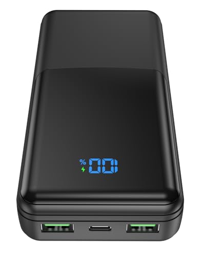 Coblob Power Bank 27000mAh, Tragbare Power Bank USB C 30W Schnellladung Powerbank mit LED Display Externer Handyakku mit 3 Ausgängen & 2 Eingängen für Smartphones, Tablets, AirPods und mehr Coblob Power Bank 27000mAh, Tragbare Power Bank USB C 30W Schnellladung Powerbank mit LED Display Externer Handyakku mit 3 Ausgängen & 2 Eingängen für Smartphones, Tablets, AirPods und mehr von Coblob