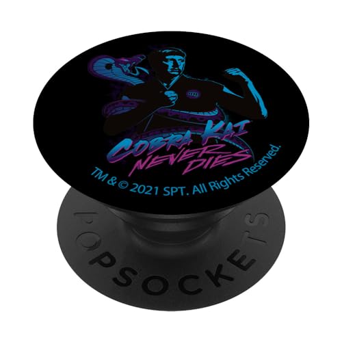 PopSocket : PopGrip Cobra Kai Stirbt nie Johnny PopSockets mit austauschbarem PopGrip von Cobra Kai
