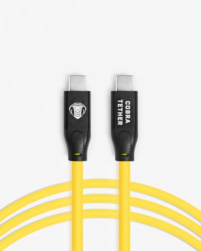 Cobra Tether USB-C auf USB-C Kabel 5m - Gelb - Gerade von Cobra Tether