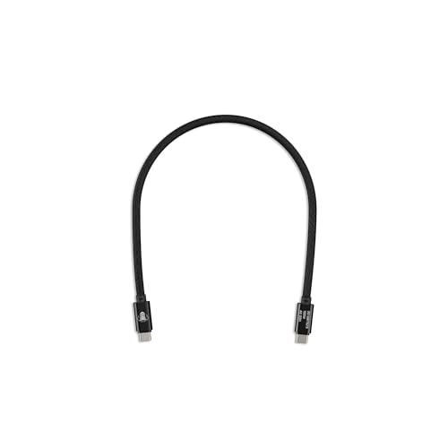CobraTether Kabel (20 Gbit) - USB-C auf USB-C - 0,3 m - Schwarz von CobraTether