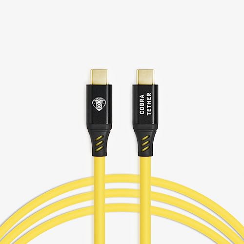 CobraTether USB-C auf USB-C Kabel, 10 m, Gelb von CobraTether