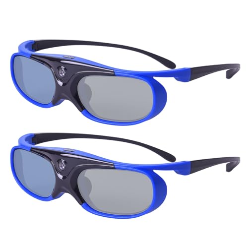 3D Brille, 3D Aktiver Shutter DLP Link Wiederaufladbare Brille für 3D DLP Link Projektor - Blau 2 Stück 3D Brille, 3D Aktiver Shutter DLP Link Wiederaufladbare Brille für 3D DLP Link Projektor - Blau 2 Stück von Cocar