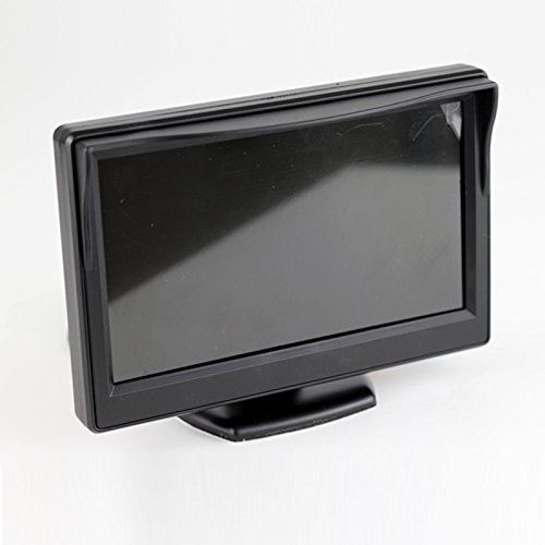 CoCar 4.3 Zoll Auto PKW Dash Ständer Bildschirm Monitor TFT LCD für Rückfahrsystem Rückfahrkamera Frontkamera DVD Media Player Sicherheit Fahr 2 RCA Cinch Kanal von Cocar