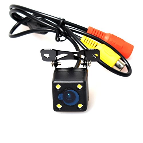 CoCar Auto Pkw Rückfahrkamera 4 LED-Licht Nachtsicht Schraubenmontage Einparkhilfe Autoparksysteme Wasserdicht Spiegelbild mit Richtlinien PC7070 von Cocar