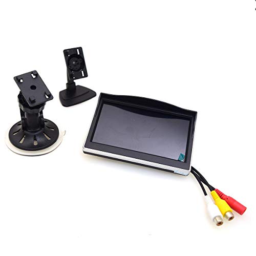 Cocar 5" Auto Saugnapf Halterung Monitor LCD TFT Bildschirm Windschutzscheibe Halterung für Rückfahrkamera/Front-Kamera/Media Player/2 Cinch RCA Cocar 5" Auto Saugnapf Halterung Monitor LCD TFT Bildschirm Windschutzscheibe Halterung für Rückfahrkamera/Front-Kamera/Media Player/2 Cinch RCA von Cocar