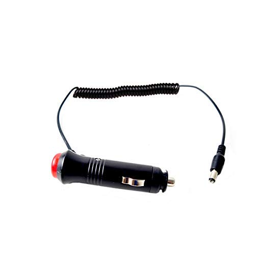 Cocar Zigarettenanzünder DC hohl Stecker Power Adapter mit Schalter DC12V/24V 2.1x5.5mm Plug Strom Verlängerungskabel mit Schalter für Autoparksysteme Rückfahrkamera Monitor CCTV LED Leiste Streifen von Cocar