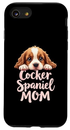 Cocker Spaniel Mama Hund Cocker Spaniel Mama Niedlicher Welpe Hülle für iPhone SE (2020) / 7 / 8 von Cocker Spaniel Fun Designs