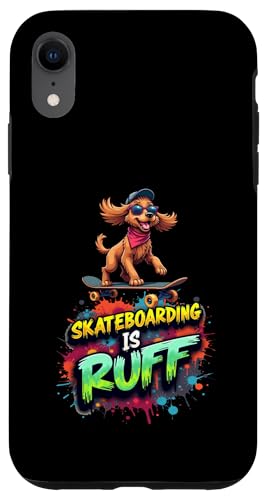 Lustiges Skateboard-Geschenk für Cockerspaniel-Hundebesitzer Hülle für iPhone XR von Cocker Spaniel Fun Designs