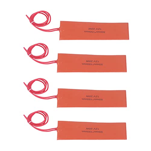 4 X Silikon-Gummi-Heizkissen, Silikon-Heizmatte, DC 12 V, 20 W, Silikon-Gummi-Heizkissen, Flexible Silikon-Heizmatte, Gummi-Heizdecke, Silikon-Heizdecke, Motorheizung 4 X Silikon-Gummi-Heizkissen, Silikon-Heizmatte, DC 12 V, 20 W, Silikon-Gummi-Heizkissen, Flexible Silikon-Heizmatte, Gummi-Heizdecke, Silikon-Heizdecke, Motorheizung von Cocoarm
