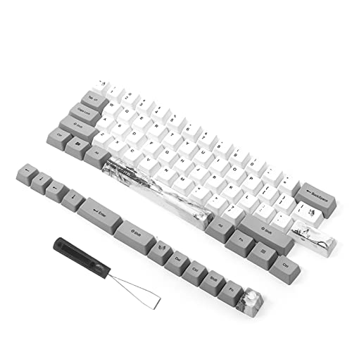 73pcs Schlüsselkaps Keyboard Caps Mechanische Taste PBT Sublimation Kirschblütenmuster mit Reichen Farben für Universelle Mechanische Tastatur (6064 Tinte) von Cocoarm