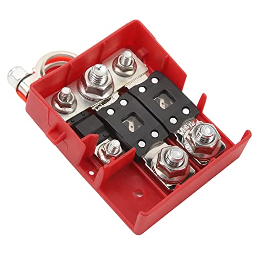 Batterieklemmen-Sicherungskasten, 32 V, 400 A, Kurzschlussschutz, Schnellanschluss mit Drei Sicherungssteckdosen für Wohnwagen von Cocoarm