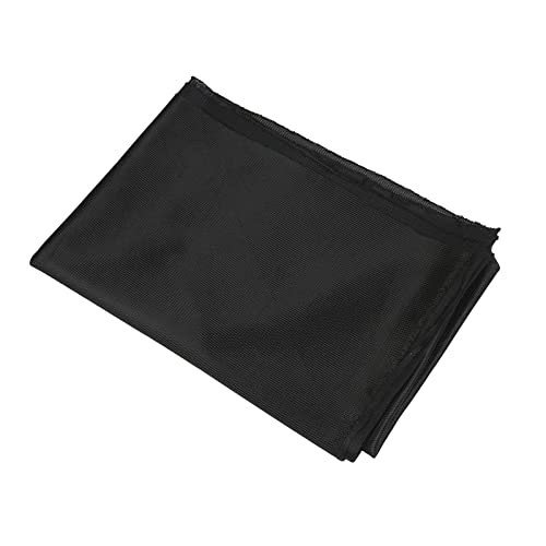 Cocoarm Atmungsaktives Lautsprechergittertuch, Lautsprecher Grill Tuch Stoff, Lautsprecher Bespannstoff Bezugsstoff Stereo Lautsprecher Mesh Grill Tuch Netzgewebeschutz 140cmx91cm (Black) von Cocoarm