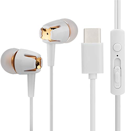 Cocoarm Typ-C-Kopfhörer, Super Tiefe Bässe, Typ-C-Ohrhörer für LETV-Stereo-Umgebungsgeräusche, Geräuschunterdrückung für Typ-C-Port-Telefone von Cocoarm