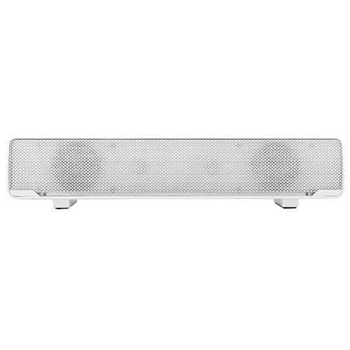 Cocoarm USB Powered PC Soundbar Stereo -Lautsprecher mit Bass -Technologie 3,5 Mm Audioanschluss für Desktop -Laptop -Smartphone -Tablet MP3 MP4 (White) von Cocoarm
