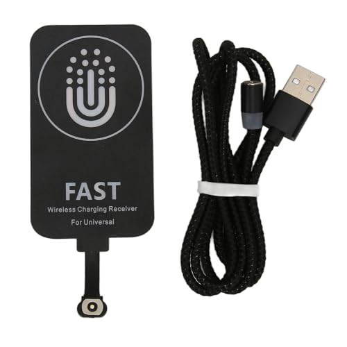 Kabelloser Ladeempfänger, Typ-C Dünner Wireless Charging Receiver mit magnetischer Absaugung kabelloser Lade-Patch Telefon-Wireless-Ladepatch von Cocoarm