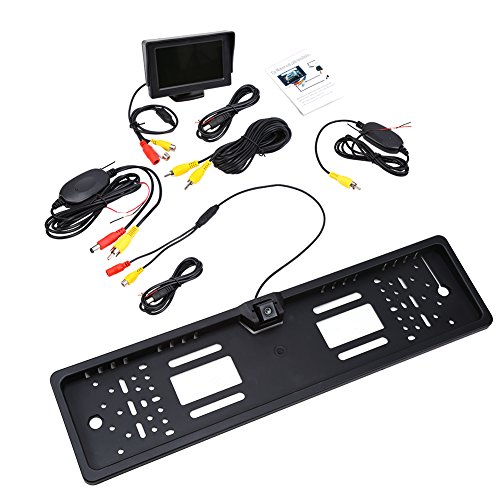 Kennzeichenhalter mit Kamera Rückfahrkamera Nummernschild Kennzeichen Halter IP68 Drahtlose Rückfahrkamera Kamera Autokennzeichen 170 Grad + 4,3 TFT Car Monitor Wasserdicht Rückfahrsystem Kennzeichenhalter mit Kamera Rückfahrkamera Nummernschild Kennzeichen Halter IP68 Drahtlose Rückfahrkamera Kamera Autokennzeichen 170 Grad + 4,3 TFT Car Monitor Wasserdicht Rückfahrsystem von Cocoarm
