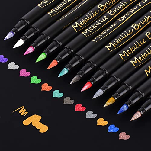 Cocolemon Metallic Stifte 12 Farben, Filzstifte Set, Permanent Marker, Filzstifte Dicke und Dünne, Metallic Marker Als Kindertag, Abschluss, Lehrer, Vatertag Geschenk Design und Dekoration Cocolemon Metallic Stifte 12 Farben, Filzstifte Set, Permanent Marker, Filzstifte Dicke und Dünne, Metallic Marker Als Kindertag, Abschluss, Lehrer, Vatertag Geschenk Design und Dekoration von Cocolemon