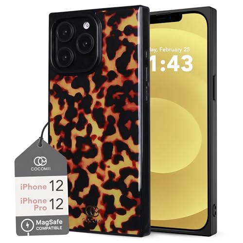 Cocomii - Rechteckige Hülle kompatibel mit iPhone 12/12 Pro - Kompatibel mit MagSafe Schildpattmuster Tierdruck Glänzend Magnetische Handyhülle für iPhone 12/12 Pro 6,1 Zoll Schwarz/Bernstein Cocomii - Rechteckige Hülle kompatibel mit iPhone 12/12 Pro - Kompatibel mit MagSafe Schildpattmuster Tierdruck Glänzend Magnetische Handyhülle für iPhone 12/12 Pro 6,1 Zoll Schwarz/Bernstein von Cocomii