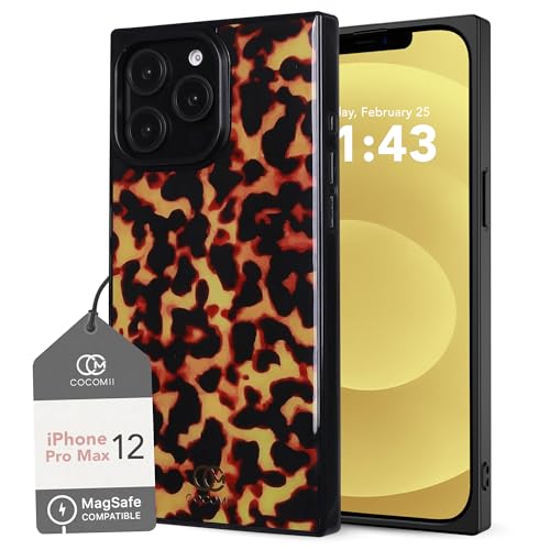 Cocomii - Rechteckige Hülle kompatibel mit iPhone 12 Pro Max - Kompatibel mit MagSafe Schildpattmuster Tierdruck Glänzend Magnetische Handyhülle für iPhone 12 Pro Max 6,7 Zoll, Schwarz/Bernstein Cocomii - Rechteckige Hülle kompatibel mit iPhone 12 Pro Max - Kompatibel mit MagSafe Schildpattmuster Tierdruck Glänzend Magnetische Handyhülle für iPhone 12 Pro Max 6,7 Zoll, Schwarz/Bernstein von Cocomii
