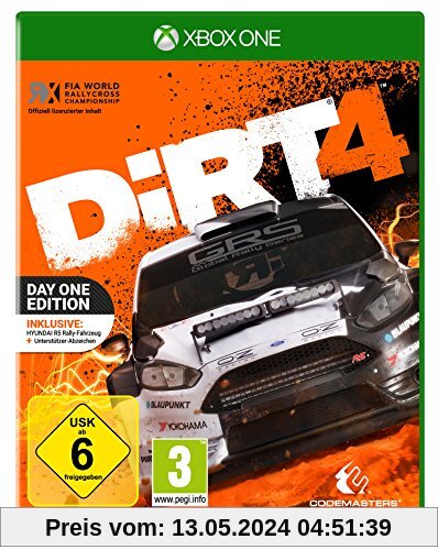 DiRT 4 - Day One Edition mit Steelbook (exkl. bei Amazon.de) - [Xbox One] von Codemasters