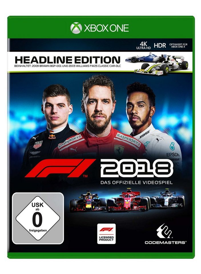 F1 2018 Headline Edition (XONE) (USK) Xbox One von PLAION