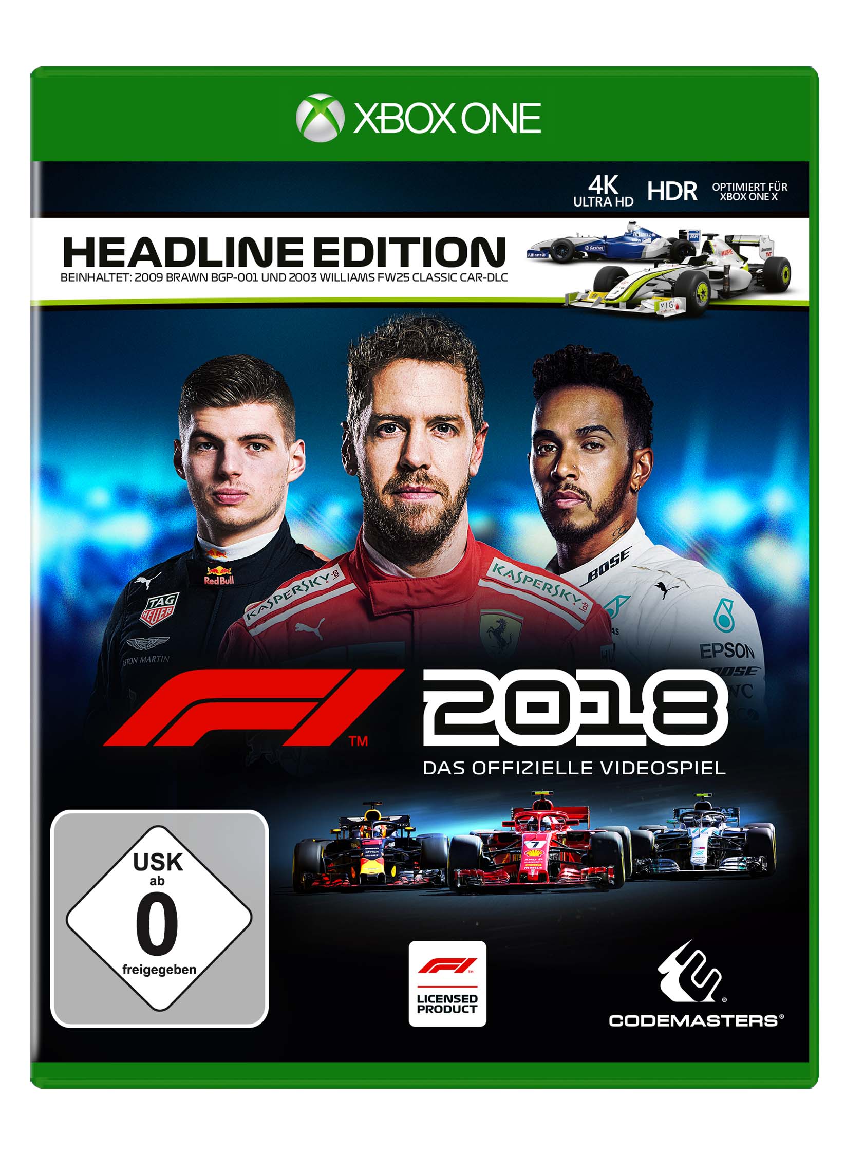 F1 2018 Headline Edition (XONE) (USK) von Codemasters