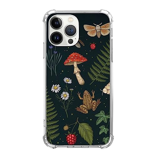 Cottagecore Frosch Handyhülle Kompatibel mit iPhone 13 Pro, Trippy Mushroom Insect Plants Cover for Teens Men Women, Trendy TPU Bumper Phone Case Cover for iPhone 13 Pro Cottagecore Frosch Handyhülle Kompatibel mit iPhone 13 Pro, Trippy Mushroom Insect Plants Cover for Teens Men Women, Trendy TPU Bumper Phone Case Cover for iPhone 13 Pro von Codkun
