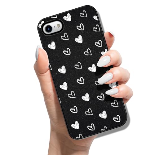 Handyhülle für iPhone 7 Plus 8 Plus Hülle Silikon Muster Motiv für Mädchen Jungen Cover Weich TPU Etui Tasche Cover Bumper Schutzhülle Case - Schwarz Weiß Liebe Handyhülle für iPhone 7 Plus 8 Plus Hülle Silikon Muster Motiv für Mädchen Jungen Cover Weich TPU Etui Tasche Cover Bumper Schutzhülle Case - Schwarz Weiß Liebe von Coeyes