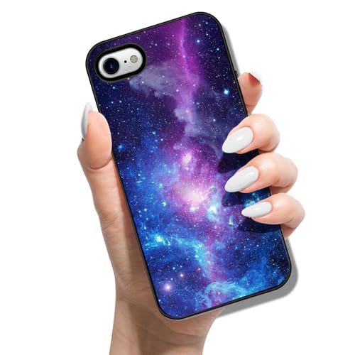 Handyhülle für iPhone SE (2022) / SE 2020/8 / 7 Hülle Silikon Muster Motiv für Mädchen Jungen Cover Weich TPU Etui Tasche Cover Bumper Schutzhülle Case - Galaxie von Coeyes