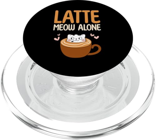Coffee Cat Graphic Nette Katze im Tassendesign für Damen PopSockets PopGrip für MagSafe von Coffee Cat Designs for Men Women