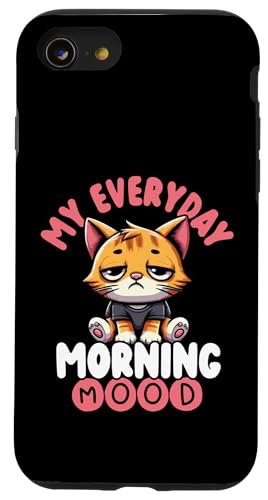 Coffee Cat Lustig für Katzenliebhaber Grafikdesign Kaffeeliebhaber Hülle für iPhone SE (2020) / 7 / 8 von Coffee Cat Designs for Men Women