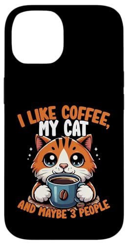 Design „Kaffeekatze für Katzenliebhaber“, niedlicher grafischer Kaffeeliebhaber Hülle für iPhone 14 Design „Kaffeekatze für Katzenliebhaber“, niedlicher grafischer Kaffeeliebhaber Hülle für iPhone 14 von Coffee Cat Designs for Men Women