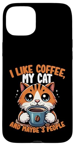 Design „Kaffeekatze für Katzenliebhaber“, niedlicher grafischer Kaffeeliebhaber Hülle für iPhone 15 Plus Design „Kaffeekatze für Katzenliebhaber“, niedlicher grafischer Kaffeeliebhaber Hülle für iPhone 15 Plus von Coffee Cat Designs for Men Women