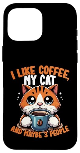 Design „Kaffeekatze für Katzenliebhaber“, niedlicher grafischer Kaffeeliebhaber Hülle für iPhone 16 Pro Max Design „Kaffeekatze für Katzenliebhaber“, niedlicher grafischer Kaffeeliebhaber Hülle für iPhone 16 Pro Max von Coffee Cat Designs for Men Women