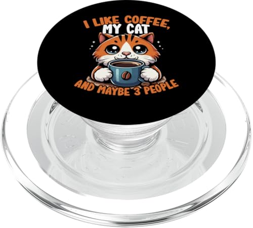 Design „Kaffeekatze für Katzenliebhaber“, niedlicher grafischer Kaffeeliebhaber PopSockets PopGrip für MagSafe Design „Kaffeekatze für Katzenliebhaber“, niedlicher grafischer Kaffeeliebhaber PopSockets PopGrip für MagSafe von Coffee Cat Designs for Men Women