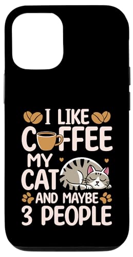 Kaffeekatze, lustig, niedliches Design für Kaffeekatzenliebhaber Hülle für iPhone 12/12 Pro Kaffeekatze, lustig, niedliches Design für Kaffeekatzenliebhaber Hülle für iPhone 12/12 Pro von Coffee Cat Designs for Men Women