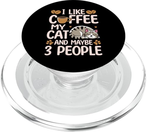 Kaffeekatze, lustig, niedliches Design für Kaffeekatzenliebhaber PopSockets PopGrip für MagSafe Kaffeekatze, lustig, niedliches Design für Kaffeekatzenliebhaber PopSockets PopGrip für MagSafe von Coffee Cat Designs for Men Women