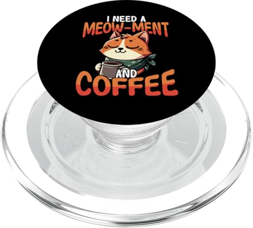 Kaffeekatze, niedlich, lustiges Grafikdesign für Katzenliebhaber PopSockets PopGrip für MagSafe Kaffeekatze, niedlich, lustiges Grafikdesign für Katzenliebhaber PopSockets PopGrip für MagSafe von Coffee Cat Designs for Men Women