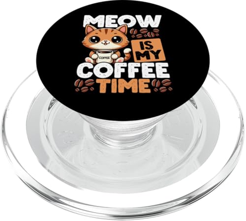 Kaffeekatze für Katzenliebhaber, lustiges Grafikdesign, Kaffeeliebhaber PopSockets PopGrip für MagSafe Kaffeekatze für Katzenliebhaber, lustiges Grafikdesign, Kaffeeliebhaber PopSockets PopGrip für MagSafe von Coffee Cat Designs for Men Women