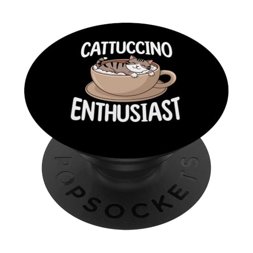 Kaffeekatzen-Design, Grafik, lustige süße Katze in Tasse PopSockets Klebender PopGrip Kaffeekatzen-Design, Grafik, lustige süße Katze in Tasse PopSockets Klebender PopGrip von Coffee Cat Designs for Men Women